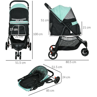 Dog Stroller - Green