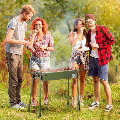 Portable BBQ with Basket Hooks