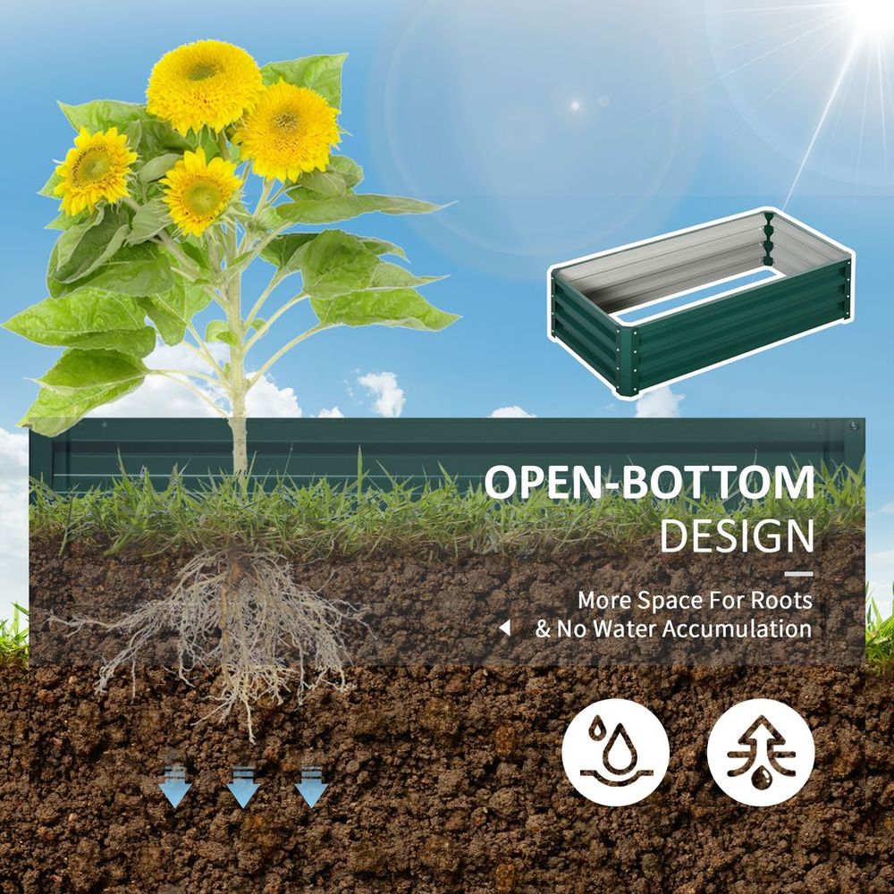 Garden Growing Box Raised Steel