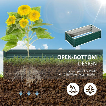 Garden Growing Box Raised Steel