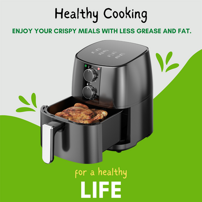 4L Air Fryer with Recipe Book