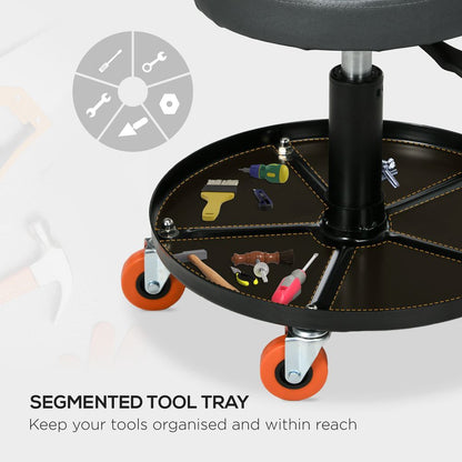 Adjustable Stool with Tool Tray