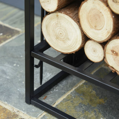 Log Rack Holder with Shovel