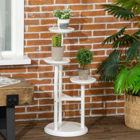 White 3 Tiered Plant Stand