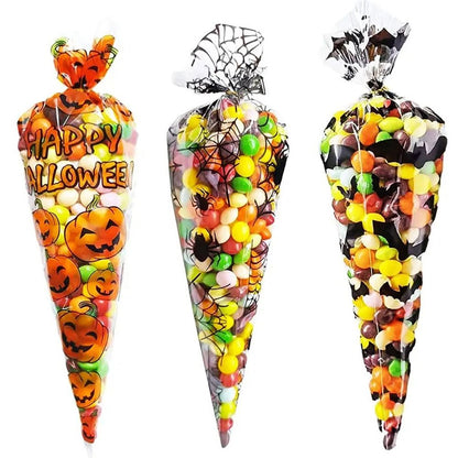 Halloween Cone Bags x100