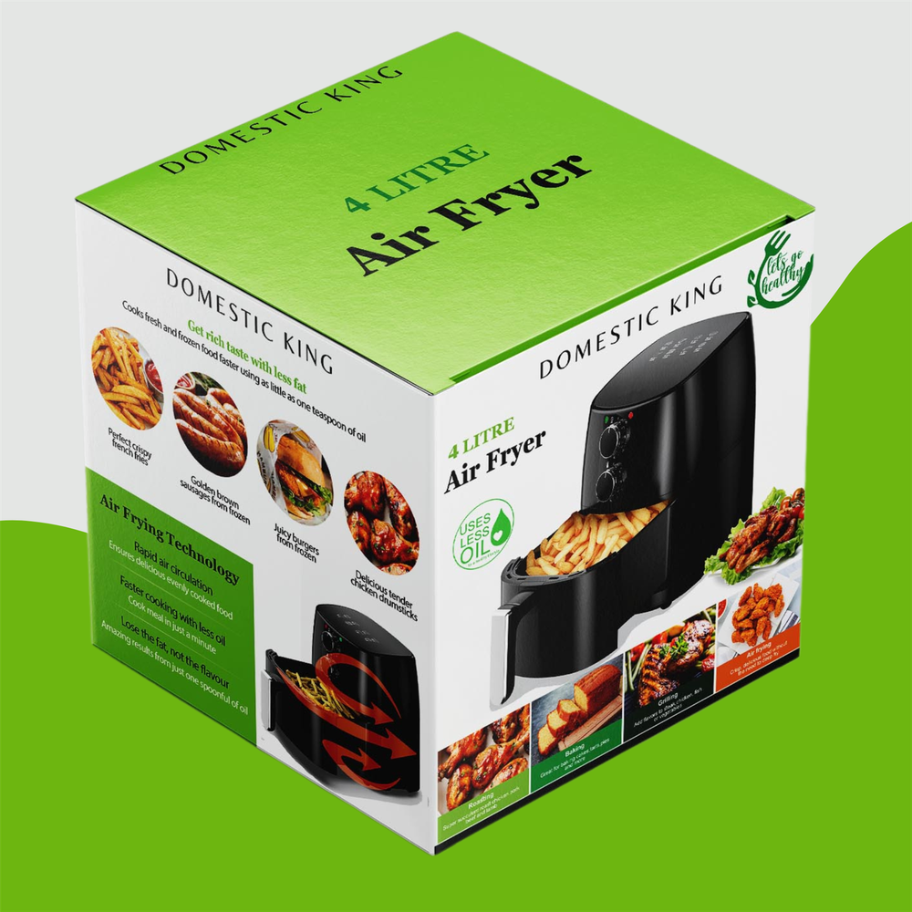 4L Air Fryer with Recipe Book