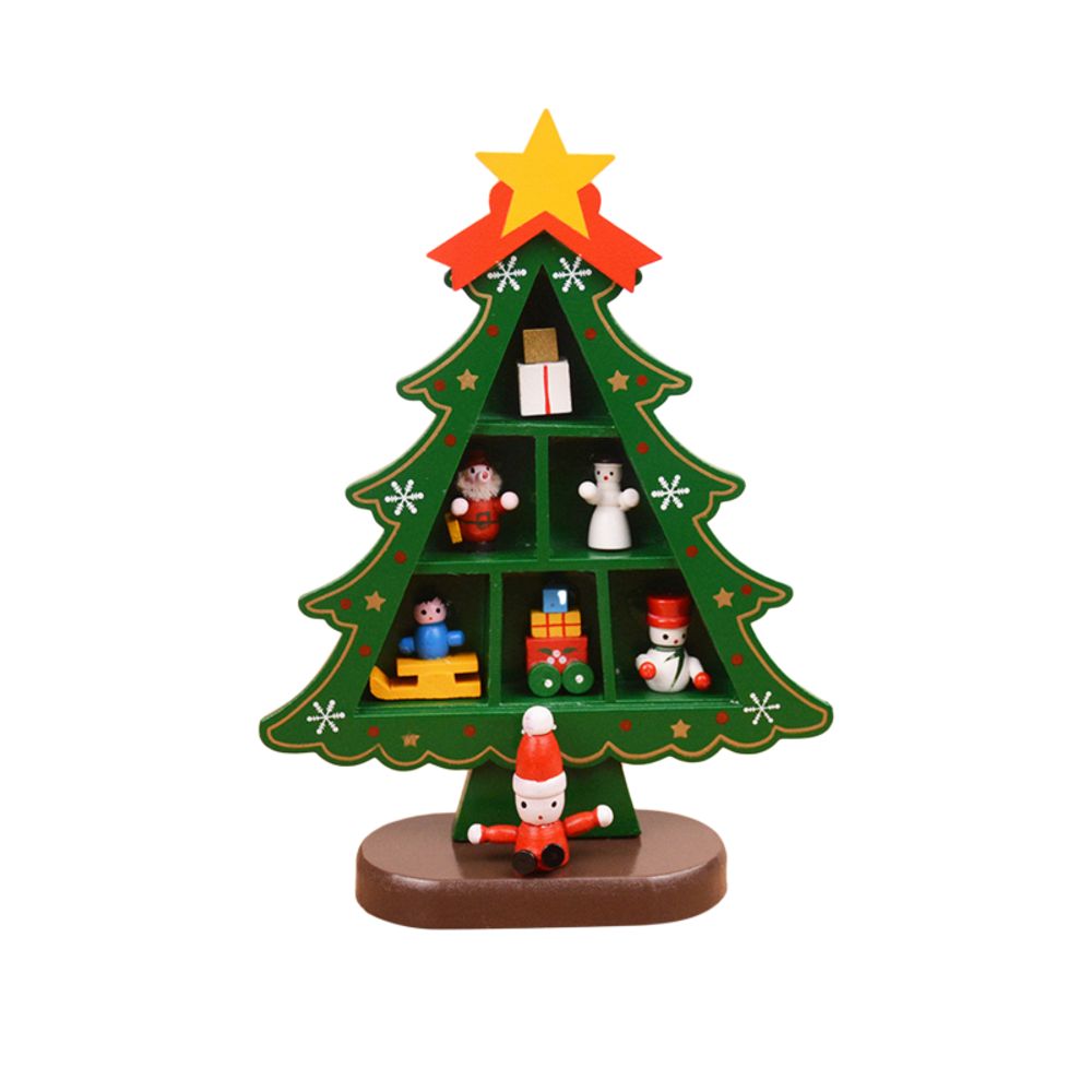 3D Wooden Christmas Tree Decoration