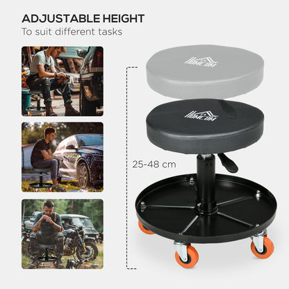 Adjustable Stool with Tool Tray