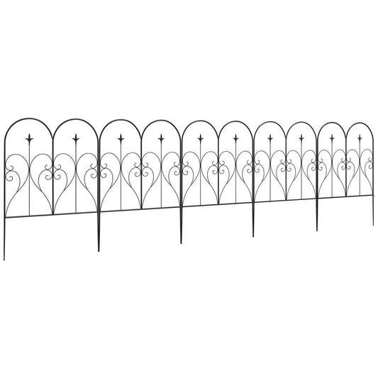 Scrollwork Metal Garden Fencing