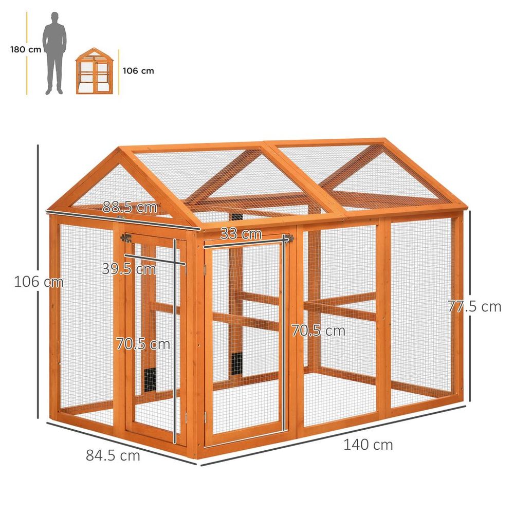 Spacious Bird Coop