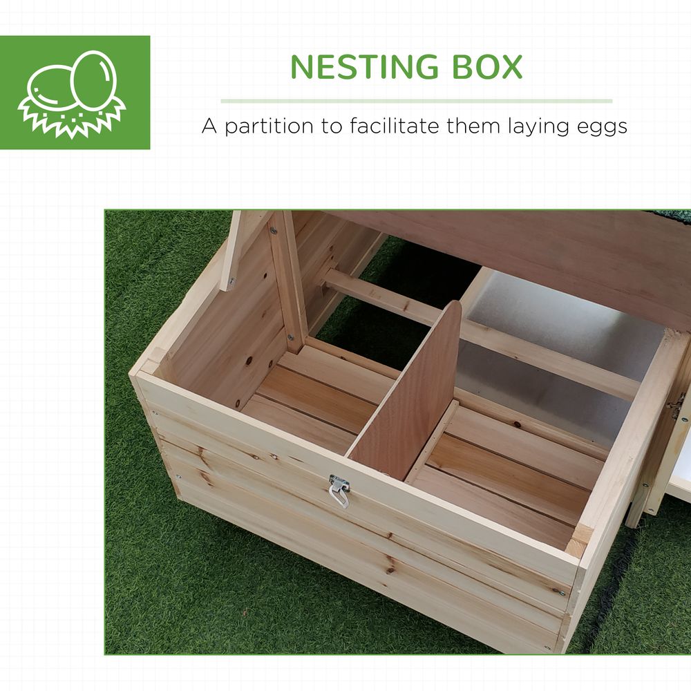 Chicken Coop with Nesting Box - Beige