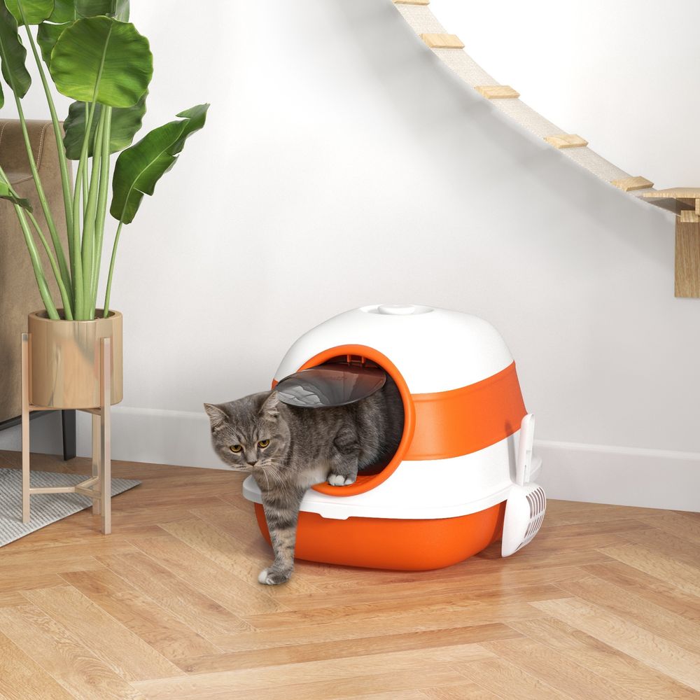 Covered Cat Litter Box