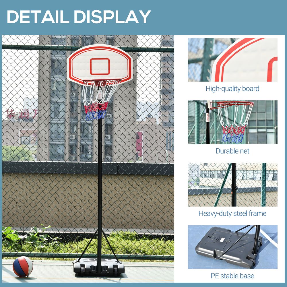 Basketball Hoop with Wheels 175-215cm