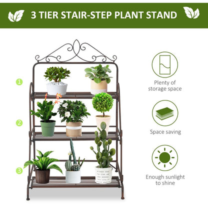 Metal 3 Tier Plant Stand