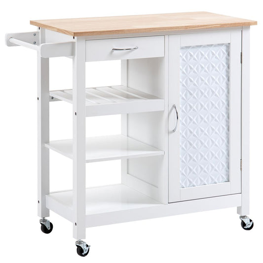 Island Trolley with Drawer & Shelves