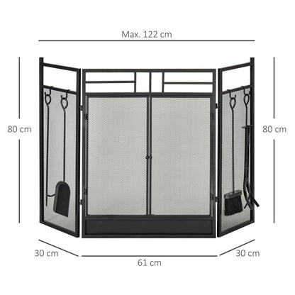 Double Door Fireplace Guard