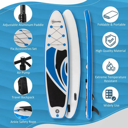 10ft Inflatable Paddle Board Kit Blue