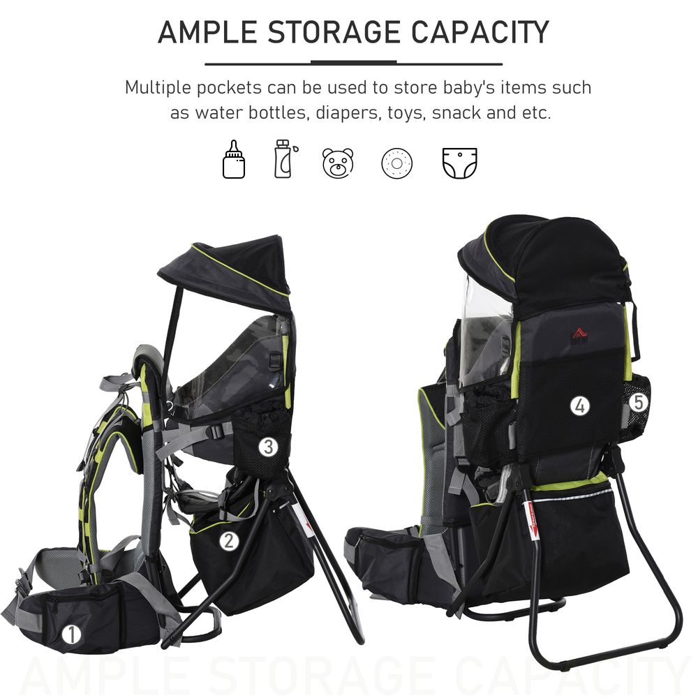 Baby Carrier Backpack Black