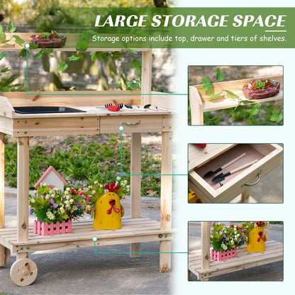 Bench Potting Table