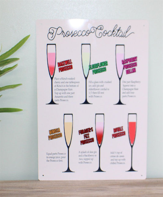 Cocktail Recipe Sign