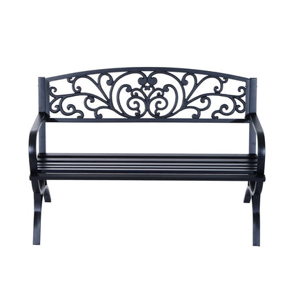 Black Garden Bench