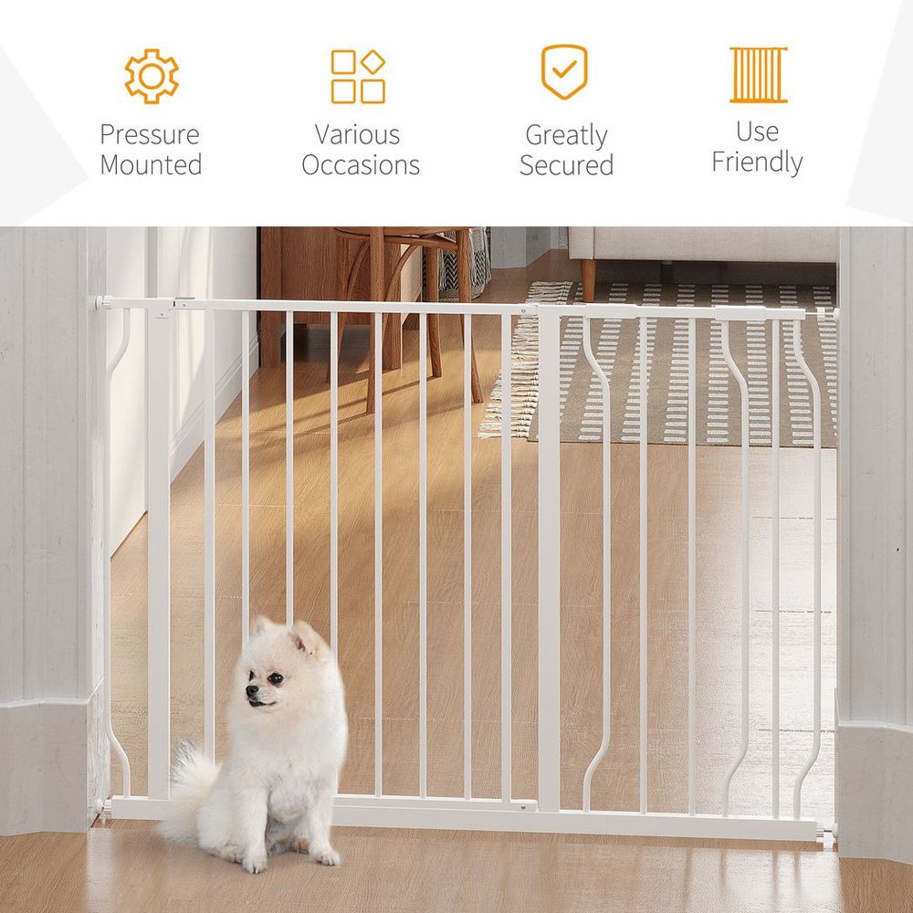 Pressure Fit Dog Gate White