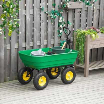 Heavy Duty Green Wheelbarrow