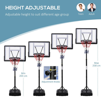 Basketball Stand & Hoop with Weighted Base