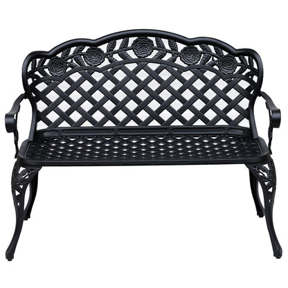 Cast Aluminium Bench Black