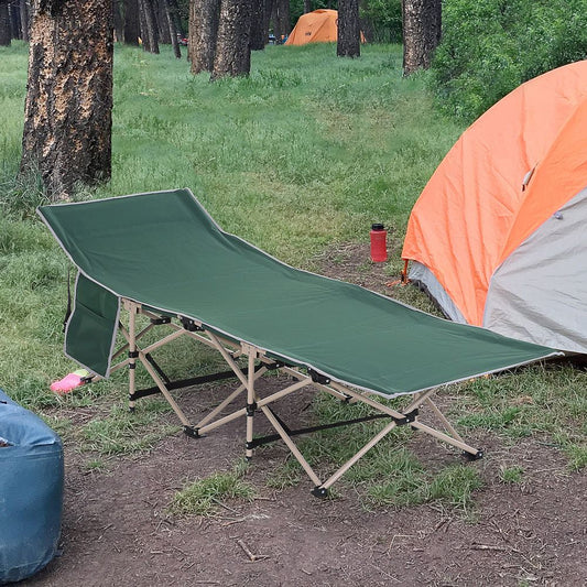 Green Camping Bed - Single