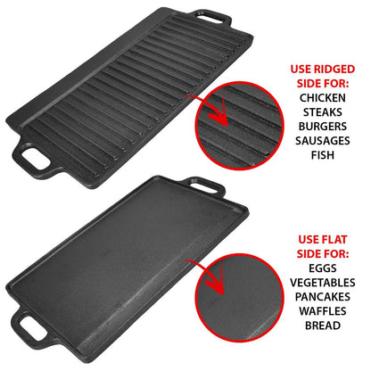 Cast Iron Reversible Griddle