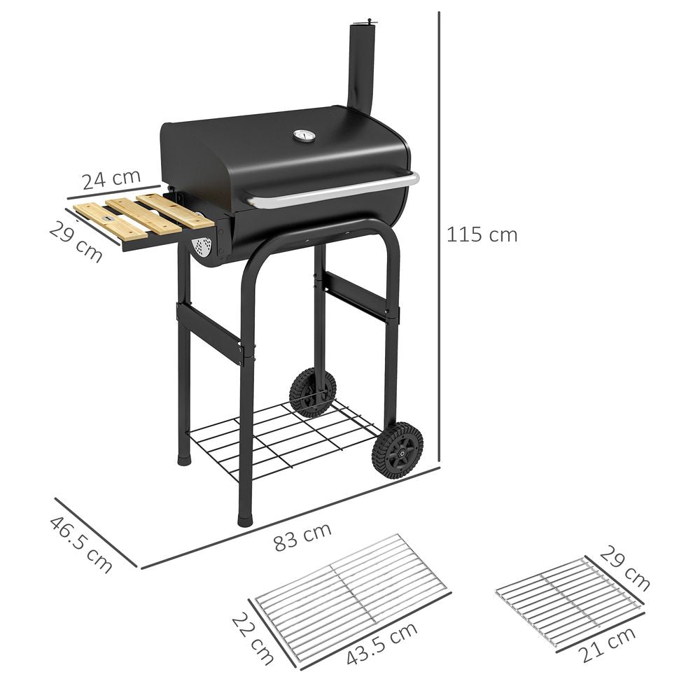 Grilling BBQ with Shelves