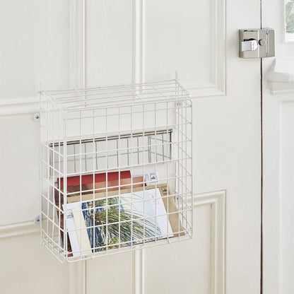 Mail Catcher Letterbox Basket in White