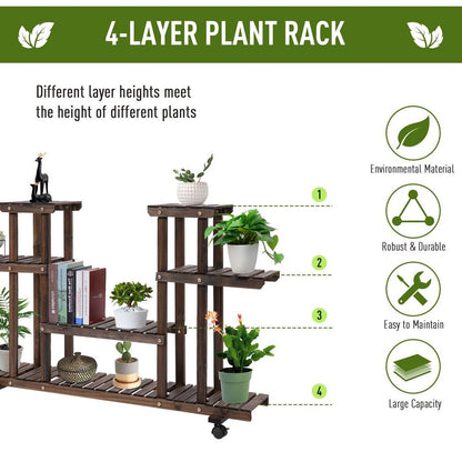 4 Tier Plant Stand Display