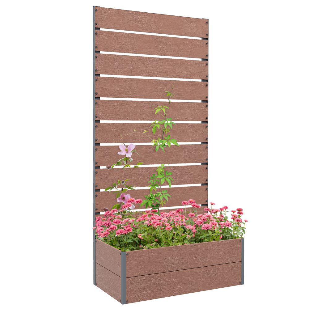 Raised Garden Bed with Trellis