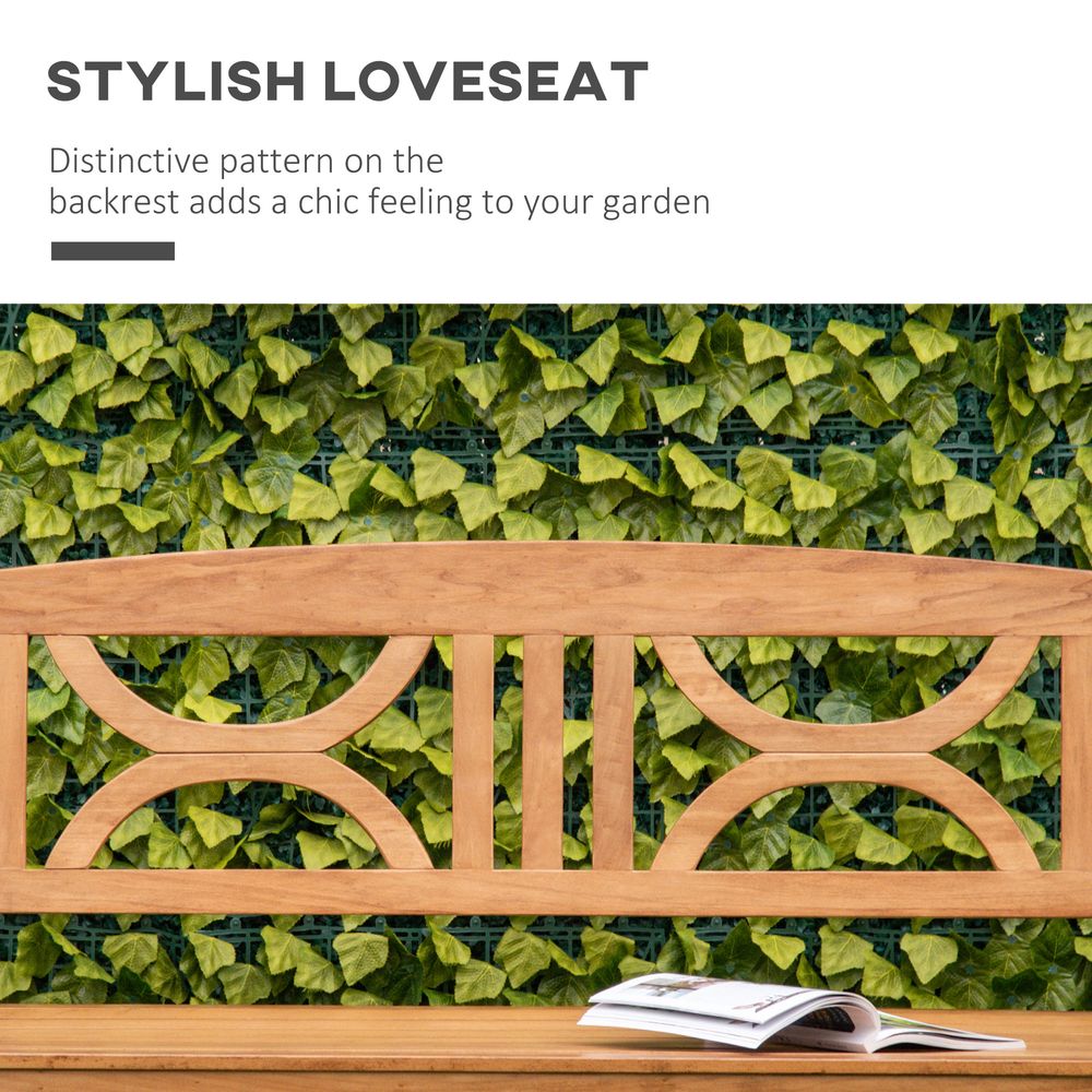 Wooden Loveseat