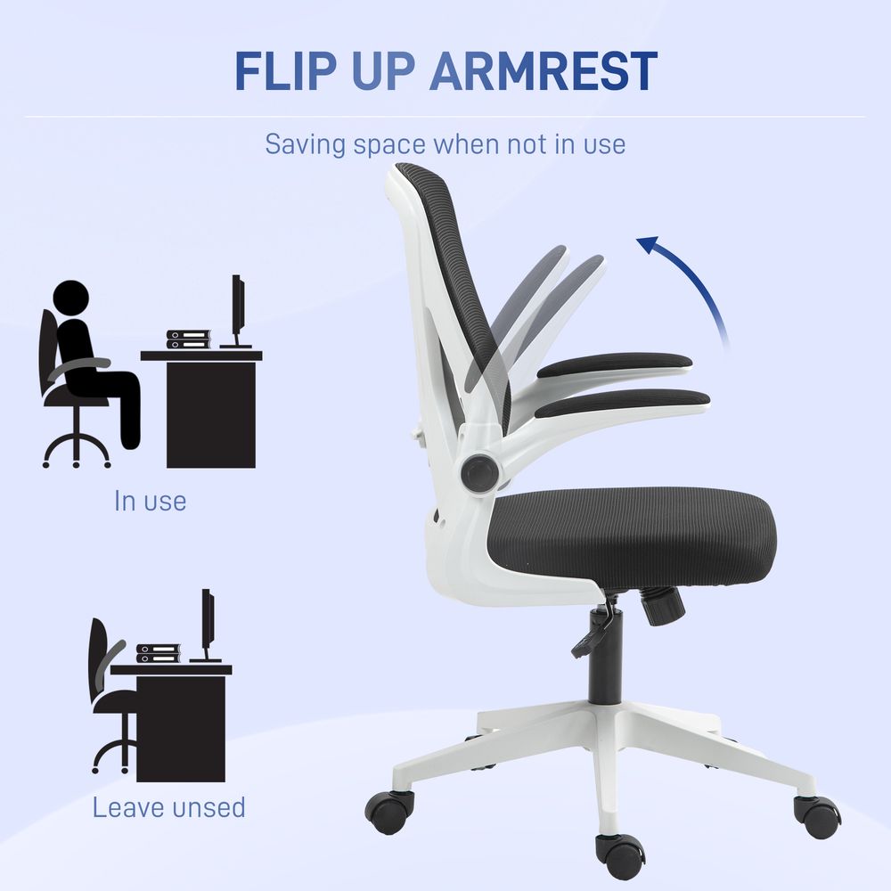 Office Chair with Back Support & Armrests