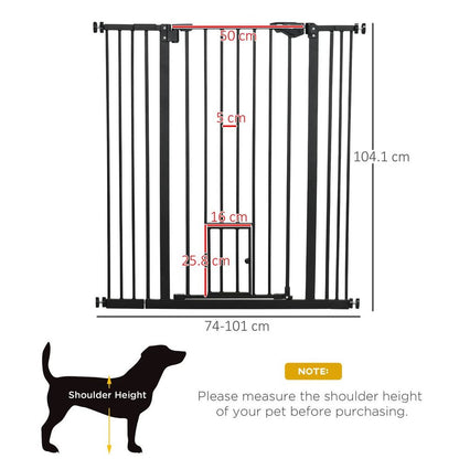 Extra Tall Dog Safety Gate Automatic Closing