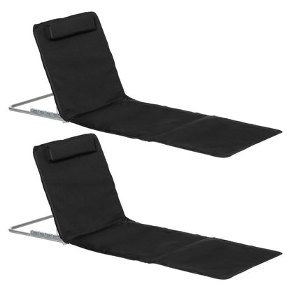 Reclining Mat Chair Rest Black