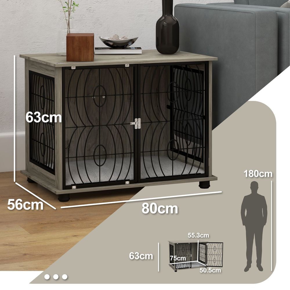 Dog House Medium Cushioned with Table