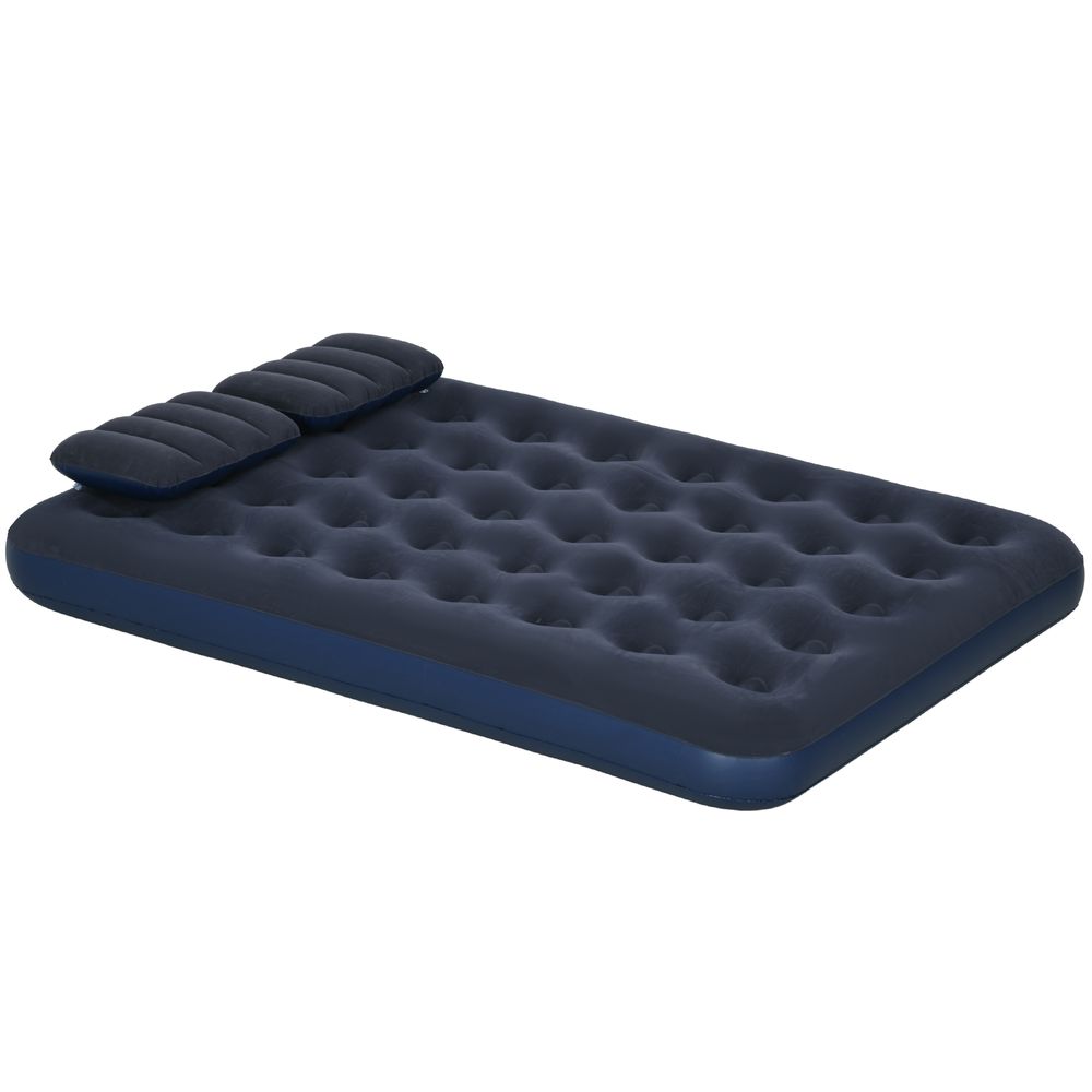 Mattress with Hand Pump Queen Size Blue