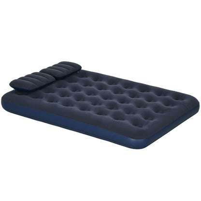 Mattress with Hand Pump Queen Size Blue