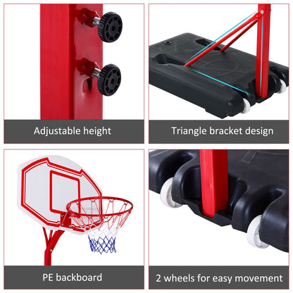 Basketball Hoop with Wheels 210-260cm