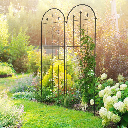 Arrow Design Metal Trellis Set of 2