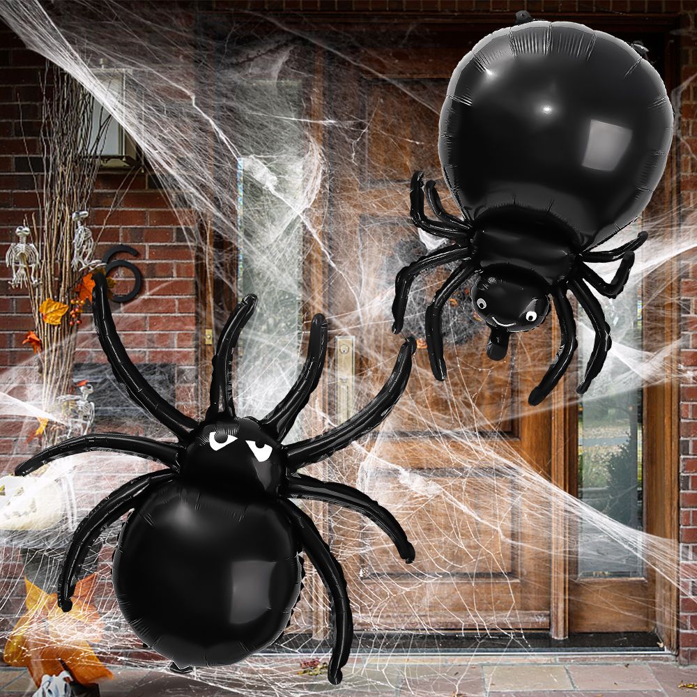 Black Spider Halloween Balloons