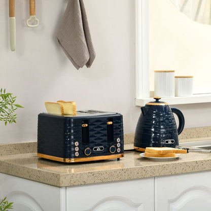 Kettle and Toaster Set Blue