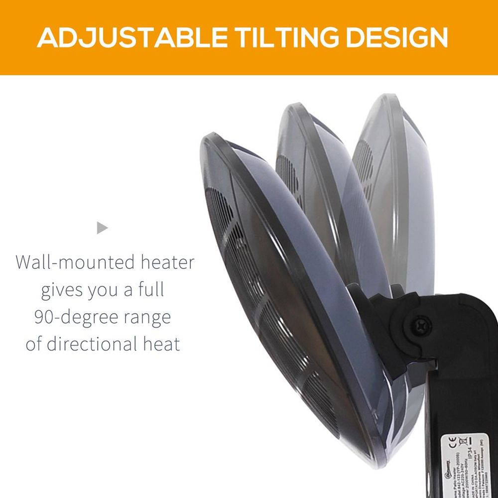 Wall Mounted Electric Patio Heater 2KW