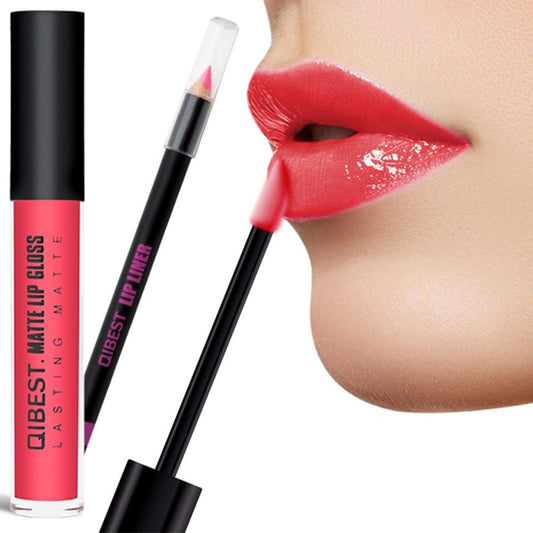 Pink Liquid Lipstick and Lip Liner