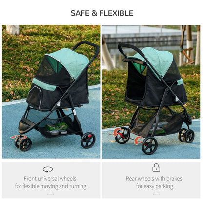 Dog Stroller - Green