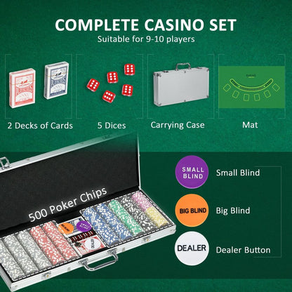 Poker Set 500-Piece Chips